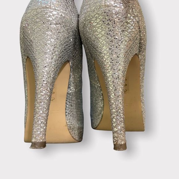 Call it Spring - Shiny Sparkly Silver Heels - 8 - Picture 5 of 6